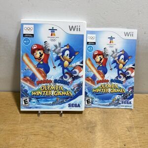 Mario & Sonic at the Olympic Winter Games Nintendo Wii CIB Tested 2009 SEGA